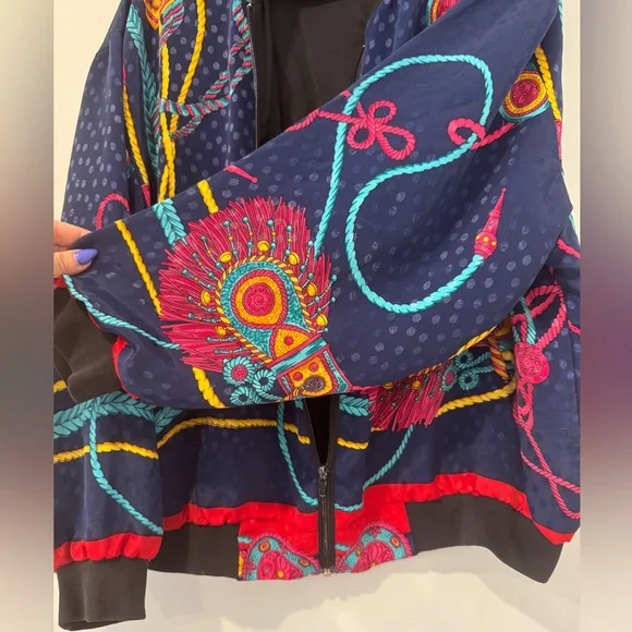 Colorful and oversized vintage zip jacket - Picture 8 of 8